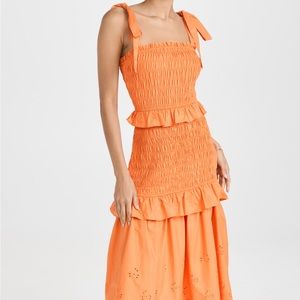 Endless Rose Orange Midi NWOT